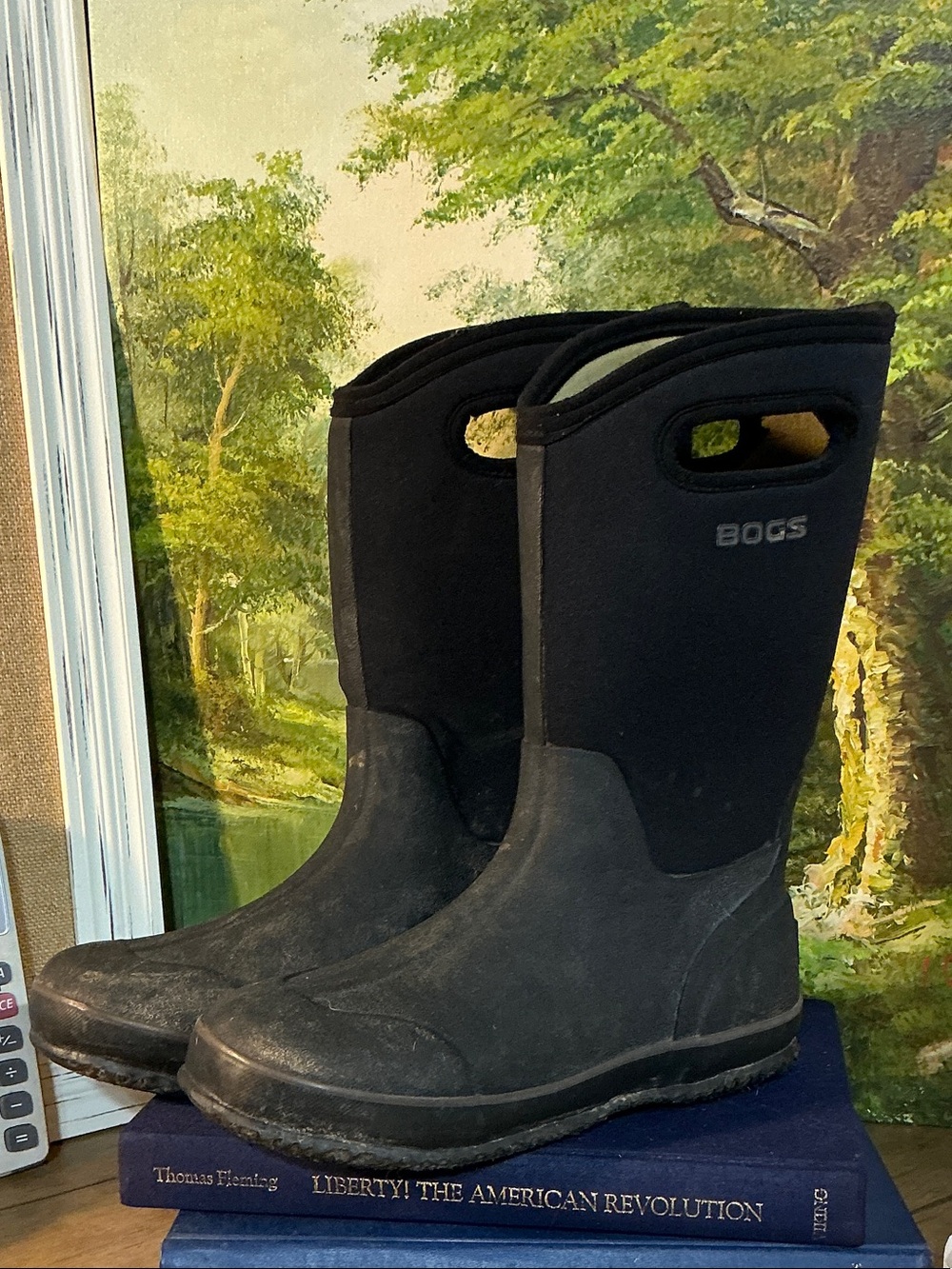 Bogs kids Black Waterproof Pull-On Rain & Snow Boots
